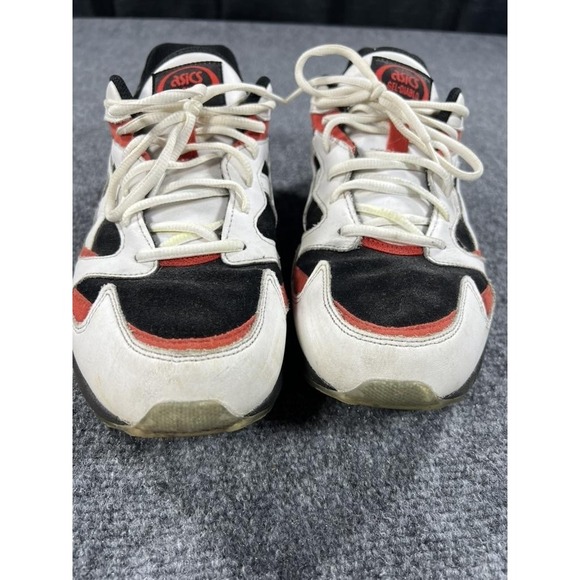 ASICS GEL Diablo Shoes Mens 11 White Black Red Leather Running Sneakers 1191A199 - Picture 4 of 13